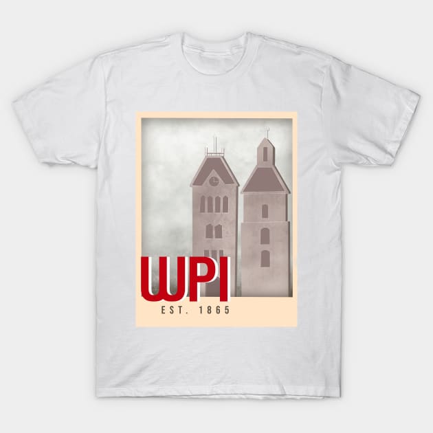 WPI Travel Poster T-Shirt by Rosemogo